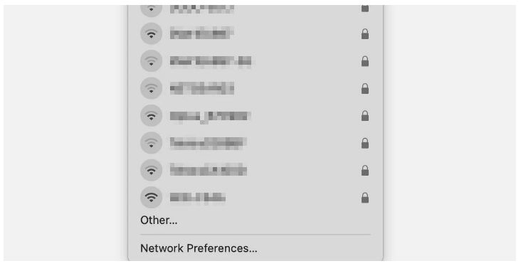 مک خود را به یک شبکه Wi-Fi مخفی متصل کنید