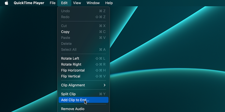 نحوه ادغام فیلم‌ها با استفاده از QuickTime Player