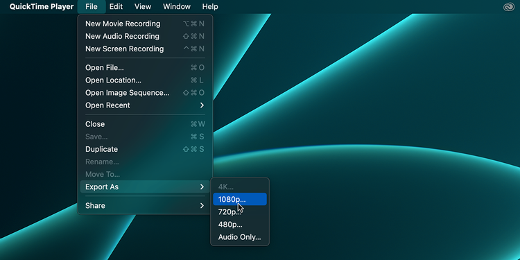 نحوه خروجی گرفتن ویدیوهای ادغام شده با QuickTime Player