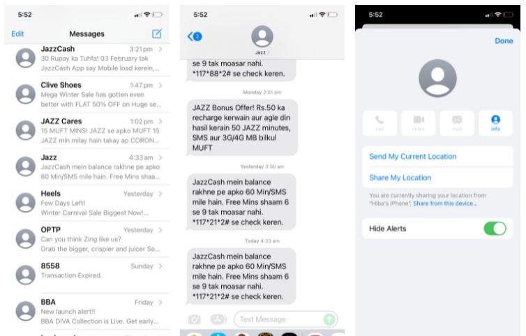 برای نادیده گرفتن افراد، هشدارها را در برنامه Messages پنهان کنید